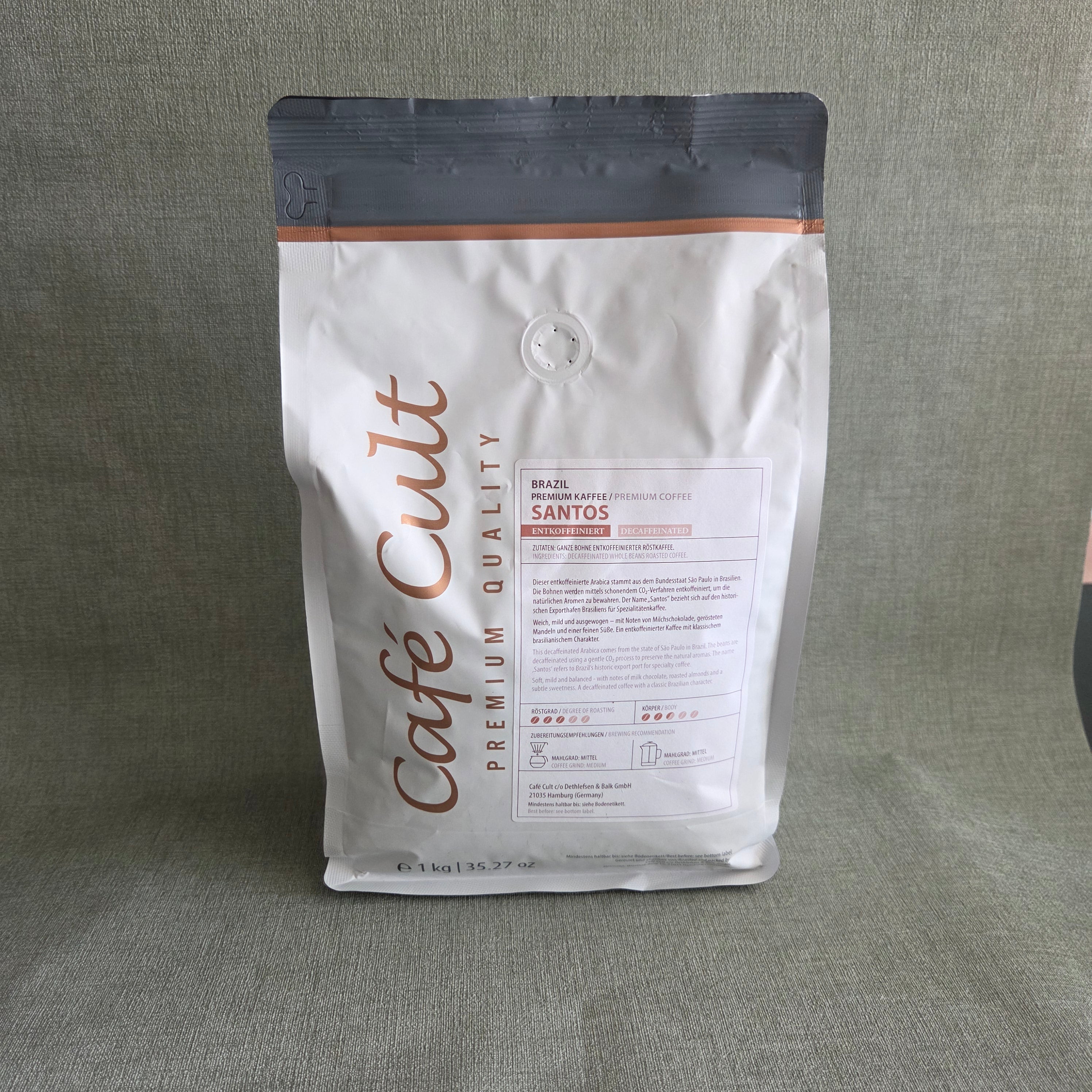 Coffee Brazil Santos - Deca - 1kg